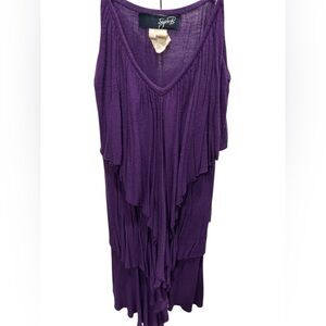 Sigrid Olsen Deep Purple Tunic Top